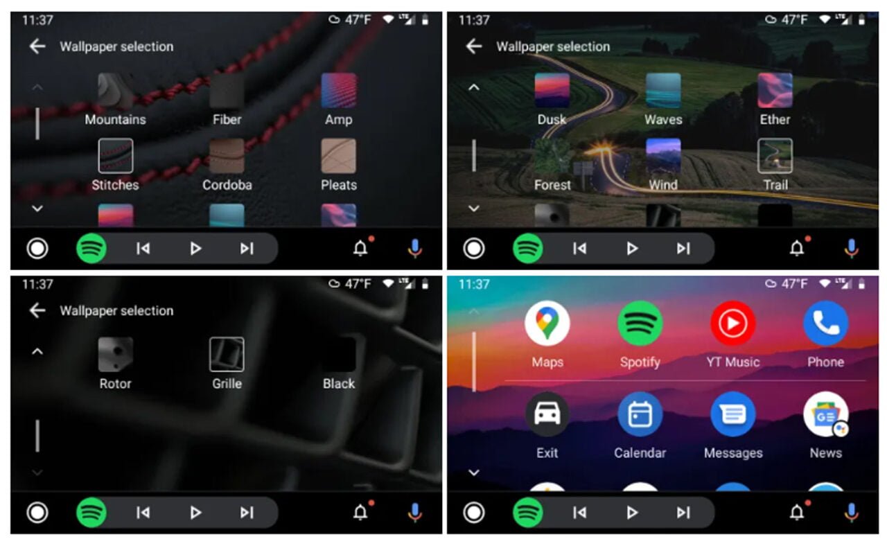 aktualizacja Android Auto 6.1 tapety
