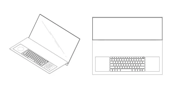 Laptop LG z dwoma touchpadami