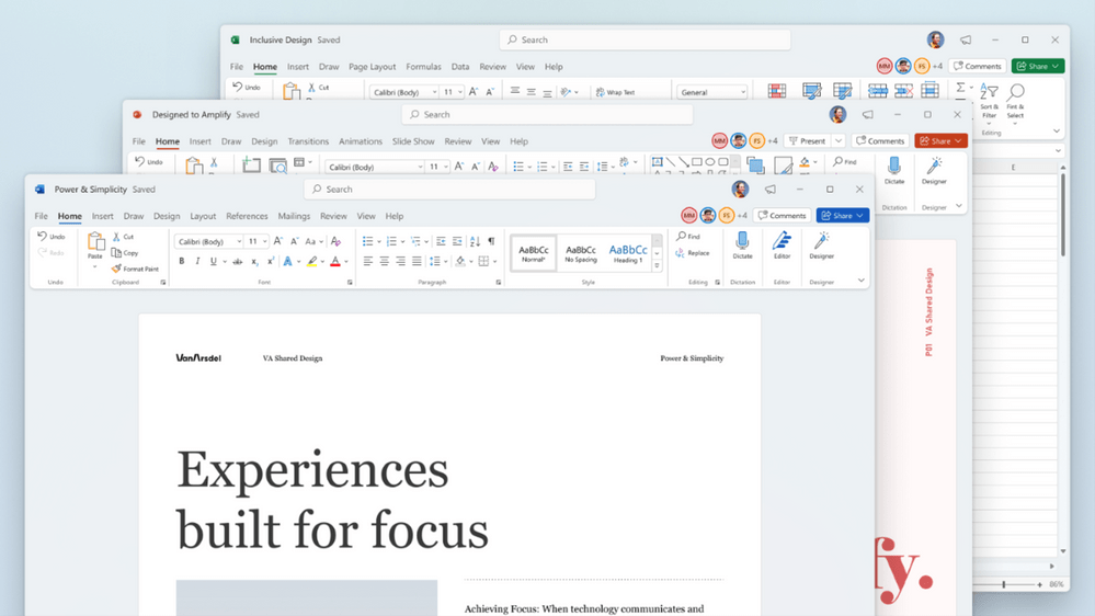 Microsoft Office visual update